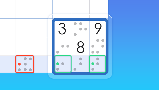 sudoku naked pairs technique